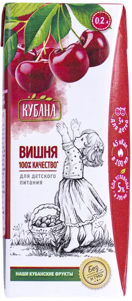 Изображение Нектар Кубана вишня Кубснаб т/п, 0,2 л