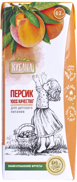Изображение Нектар Кубана персик Кубснаб т/п, 0,2 л