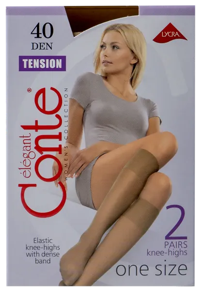 Изображение Гольфы 40 ден размер 23-25 Конте теншин натурал Конте СПА м/у, 2 пары