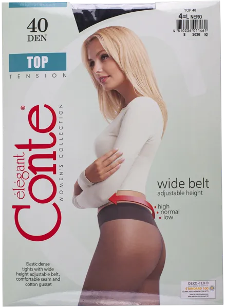 Изображение Колготки 40 ден размер 4 Конте топ неро Конте СПА м/у, 1 шт