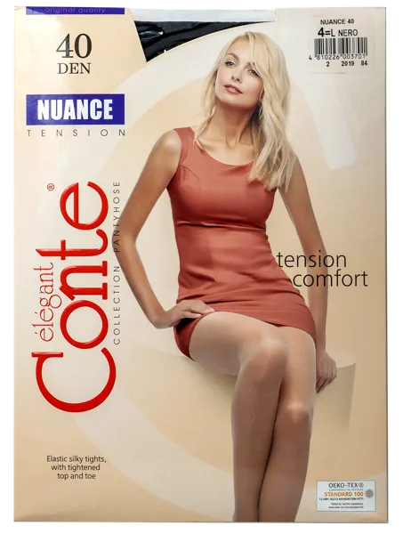 Изображение Колготки 40 ден размер 4 Конте нюанс неро Конте СПА м/у, 1 шт