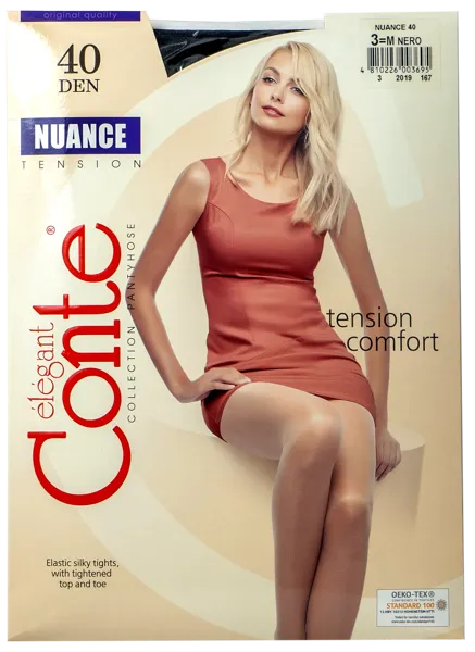 Изображение Колготки 40 ден размер 3 Конте нюанс неро Конте СПА м/у, 1 шт