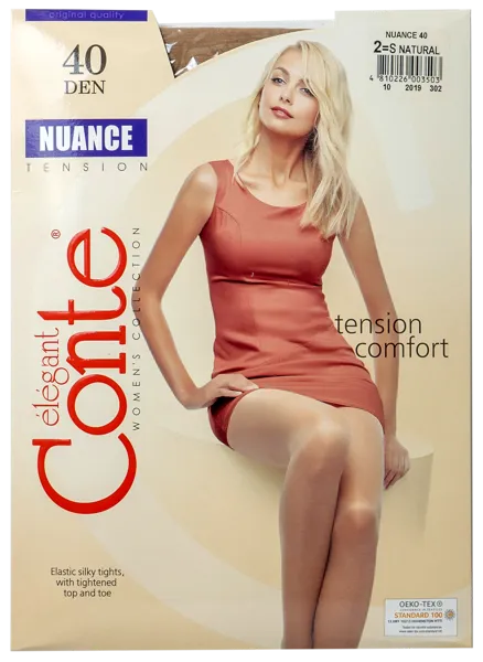 Изображение Колготки 40 ден размер 2 Конте нюанс натурал Конте СПА м/у, 1 шт