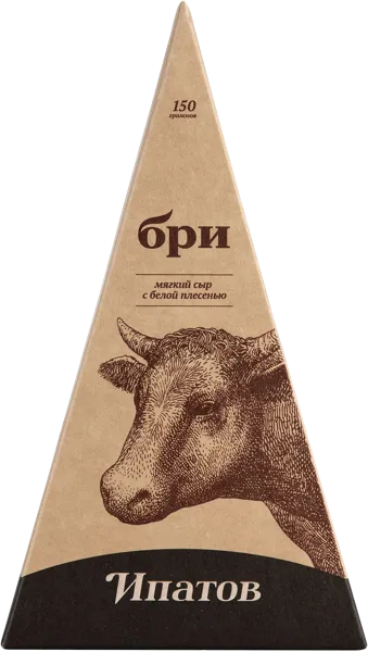 Изображение Сыр 60% с плесневой корочкой Ипатов бри Южная сыроваренная компания кор, 150 г