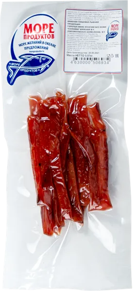 Изображение Рыба вяленая Море Продуктов горбуша филе соломка Саврасенко Н.Н. ИП в/у, 70 г