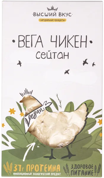 Изображение Мясо веганское Высший вкус сейтан вега чикен Высший Вкус кор, 200 г
