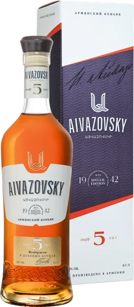 Изображение Коньяк 5 лет 40% Айвазовский ЗАО МАП п/у, 0,5 л