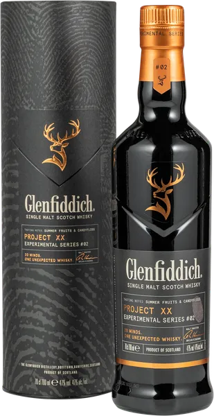 Изображение Виски односолодовый Гленфиддик проект двадцать спейсайд Уильям Грант туба п/у, 0,7 л