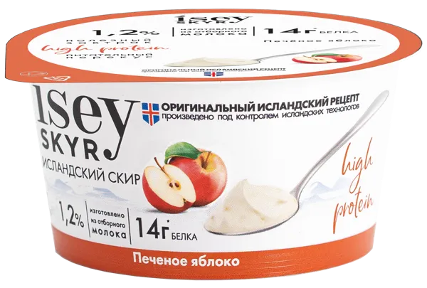 Изображение Скир 1,2% Исей скир печеное яблоко Айс-про п/б, 150 г