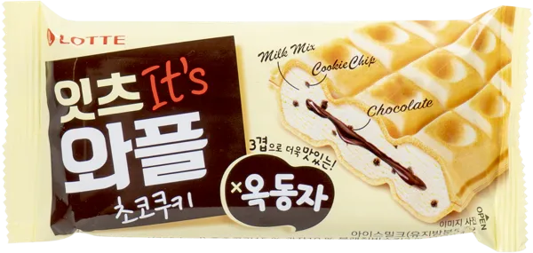 Изображение Мороженое с зам.молоч.жира Лотте ракушка сэндвич-вафля Лотте м/у, 130 г