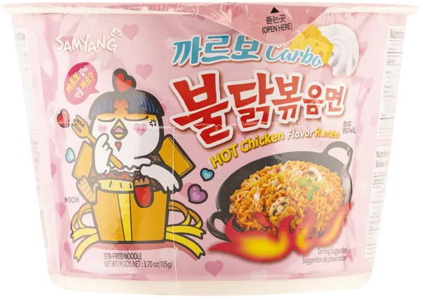 Изображение Лапша быстрого приготовления Самянг курица соус карбонара Самянг Фудс к/у, 105 г