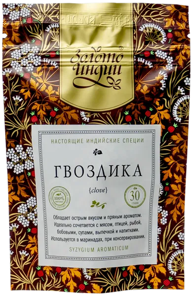 Изображение Гвоздика целая Золото Индии Евграфов М.М. м/у, 30 г