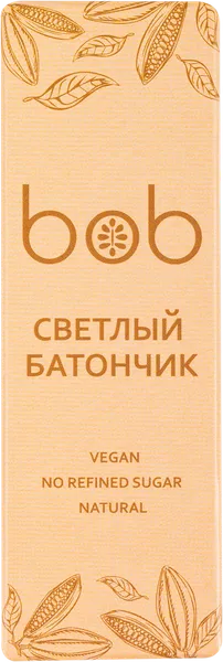 Изображение Батончик шоколадно-ореховый Боб светлый Полезный шоколад кор, 50 г