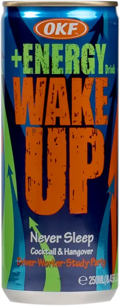 Изображение Напиток Энергетический Вейк Ап Энерджи витаминный ОКФ Корпорейшн ж/б, 0,25 л
