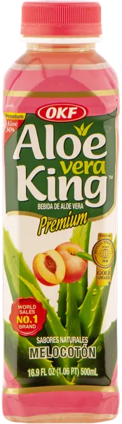 Изображение Напиток негаз сокосодержащий Алоэ Кинг персик ОКФ Корпорейшн п/б, 0,5 л