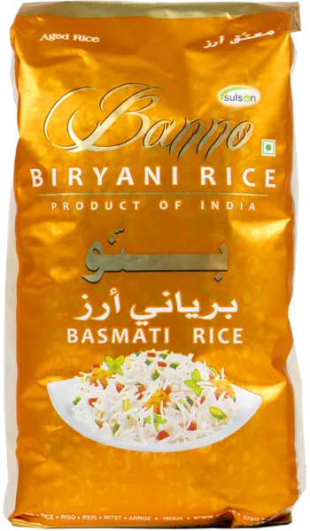 Изображение Рис длиннозерный Банно басмати бирьяни Суслон Оверсиз м/у, 500 г