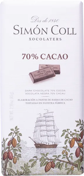 Изображение Шоколад горький 70% Саймон Колл Саймон Колл м/у, 85 г