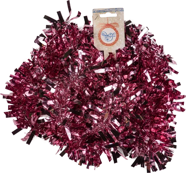 Изображение Мишура 2м пурпурная Мэджик Тайм Феникс Презент , 1 шт