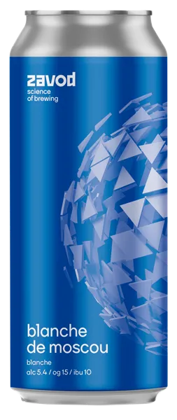 Изображение Пиво светлое Витбир 5,4% Завод бланш де москоу Русский Крафт ж/б, 0,5 л