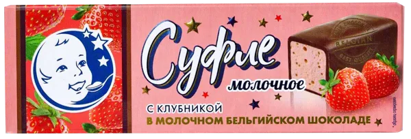 Изображение Суфле в молочном шоколаде ЗГДиОП им.В.П.Пастухова клубничное Первый шоколатье кор, 50 г