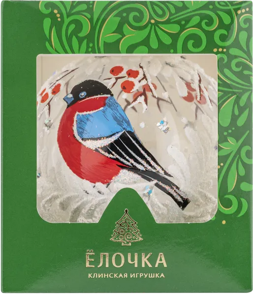 Изображение Шар 6 Дыхание зимы стекло Ёлочка с1944 Клинская игрушка к/у, 1 шт