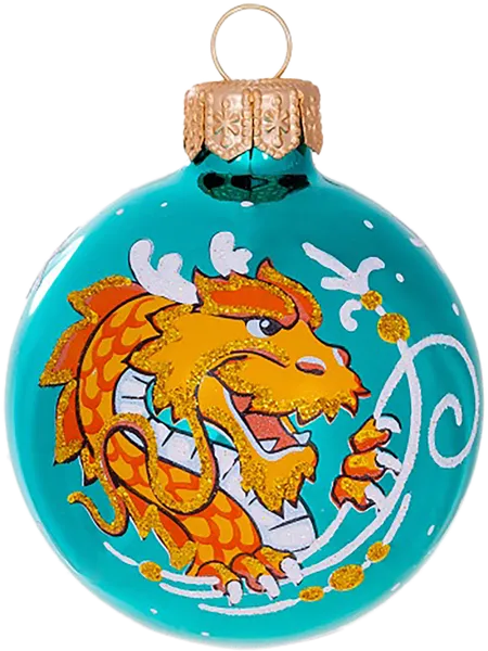 Изображение Ш3 Зодиак стекло Ёлочка С29 Змея Клинская игрушка , 1 шт