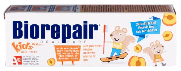 Изображение Зубная паста детская 0-6лет Биорепеир кидс персик Косвелл к/у, 50 мл