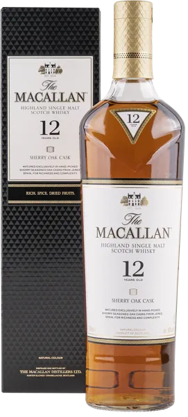Изображение Виски односолодовый Макаллан шерри оак спейсайд 12 лет Макаллан п/у, 0,7 л