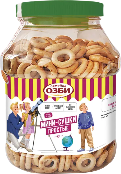 Изображение Сушки пшеничные ОЗБИ мини простые ОЗБИ п/б, 700 г