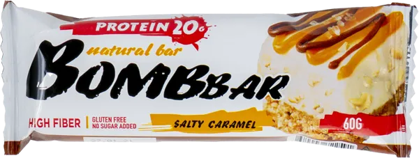 Изображение Батончик протеиновый Бомббар соленая карамель Фитнес Фуд м/у, 60 г