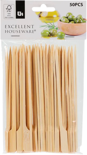 Изображение Шпажки 15см для канапе Купман бамбук Купман Интернэшнл м/у, 50 шт