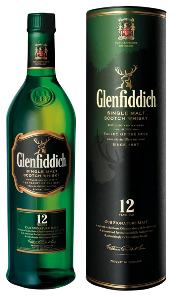 Изображение Виски односолодовый Гленфиддик спейсайд 12 лет Гленфиддик туба п/у, 0,7 л