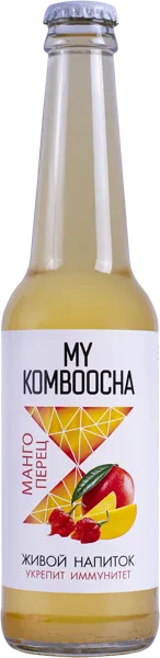 Изображение Напиток газ Май комбуча манго перец Червонобаб Н.Л. с/б, 0,33 л