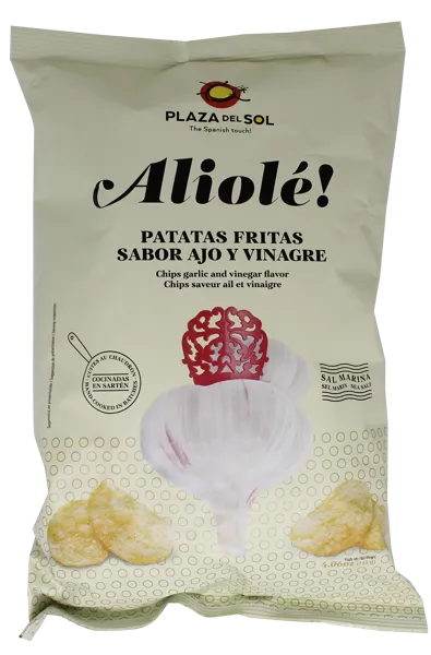 Изображение Чипсы картофельные Плаза дель Соль из Аликанте с чесноком Плаза Дель Соль м/у, 115 г