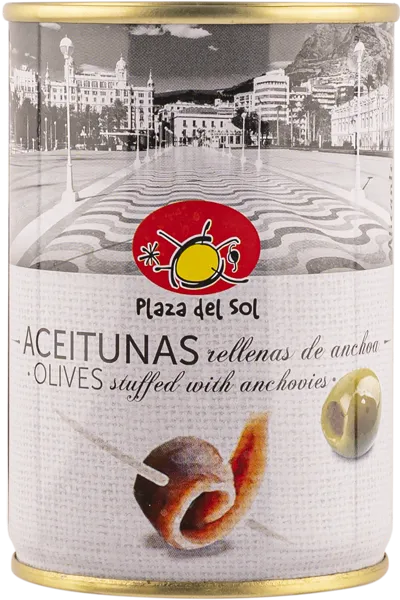 Изображение Оливки с анчоусом Плаза дель Соль из Аликанте Плаза Дель Соль ж/б, 280 г