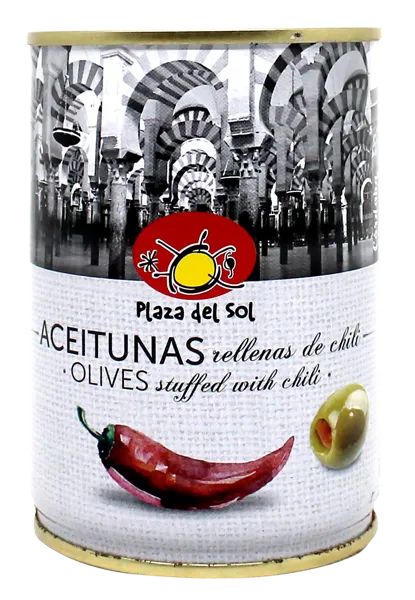 Изображение Оливки с перцем чили Плаза дель Соль из Аликанте Плаза Дель Соль ж/б, 280 г