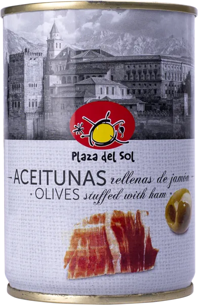 Изображение Оливки с хамоном серрано Плаза дель Соль из Аликанте Плаза Дель Соль ж/б, 280 г