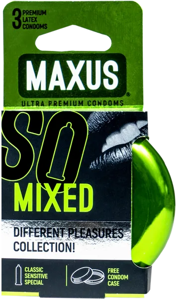 Изображение Презервативы 3 вида Максус миксед ФармЛайн ж/б, 3 шт