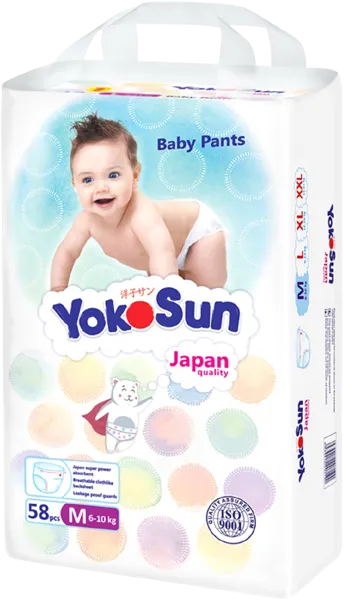 Изображение Трусики M 6-10 кг Йокосан комфорт Азия Лайф м/у, 58 шт