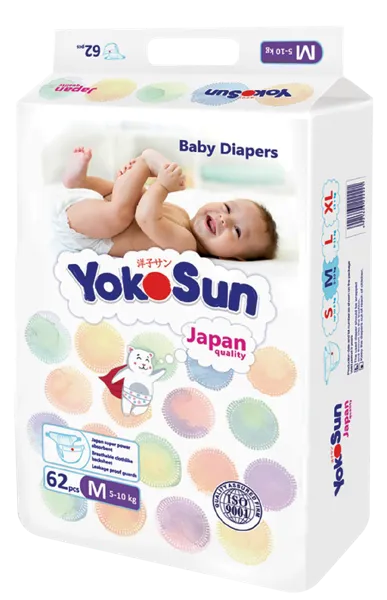 Изображение Подгузники M 5-10 кг Йокосан комфорт Азия Лайф м/у, 62 шт