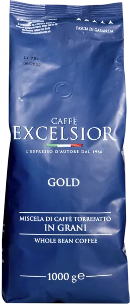 Изображение Кофе в зернах Эксельсиор голд 85% арабика Эксельсиор СРЛ м/у, 1 КГ