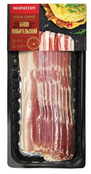 Изображение Мясо свиное охлажденное Мираторг бекон любительский Мираторг п/у, 260 г