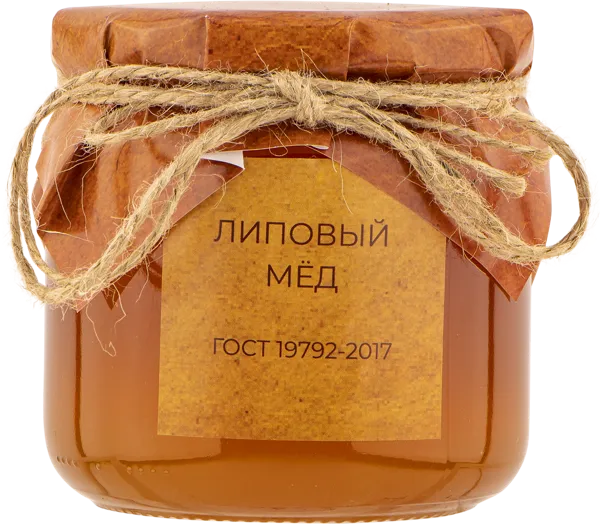 Изображение Мед липовый Настоящий мед Гатауллин Р.М. с/б, 500 г