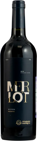 Изображение Вино красное сухое стиль №3 Мерло ЗГУ усадьба маркотх резерв Усадьба Маркотх с/б, 0,75 л