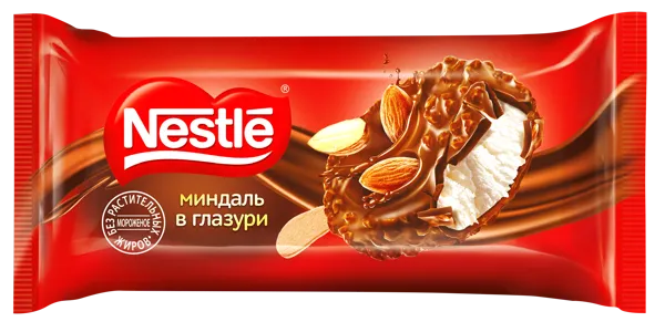 Изображение Мороженое эскимо Нестле миндаль в глазури Фронери Рус м/у, 59 г