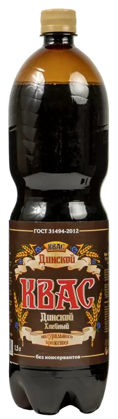 Изображение Квас Динской хлебный Динской ПЗ п/б, 1,5 л