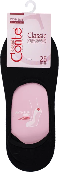 Изображение Подследники размер 25 женские Конте Классик 16С-12СП черный Конте СПА м/у, 1 пара