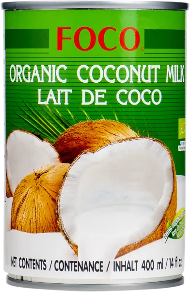 Изображение Молоко кокосовое Фоко БИО Тай Агри Фудс ж/б, 400 мл