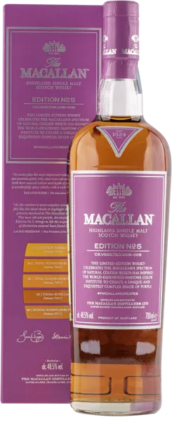 Изображение Виски односолодовый Макаллан эдишн №5 спейсайд Макаллан п/у, 0,7 л