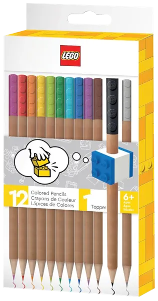 Изображение Карандаши цветные Лего классик насадка кирпич Гонконг Лтд п/у, 12 шт